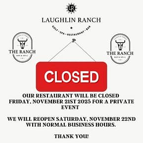 November 21, 2025-Ranch Bar and Grill Closed