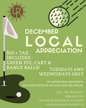 December Locals Appreciation - Laughlin Ranch