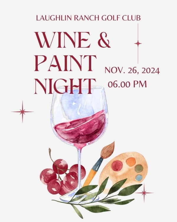 Wine and Paint Night November - Laughlin Ranch Golf Club