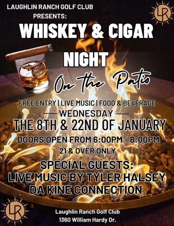 Whiskey & Cigar Night Flyer - January 2025